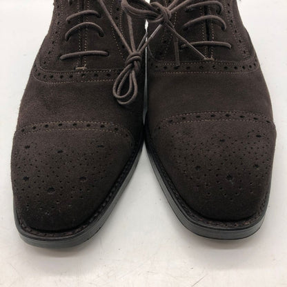 アンドレスセンドラ スエード フルブローグ ダークブラウン サイズ6ハーフ メンズ Andres Sendra 約25.0cm【AFD15】