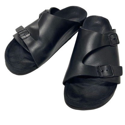 ビルケンシュトック サンダル ブラック レザー サイズ39 メンズ birkenstock 約25.0cm【PTM】