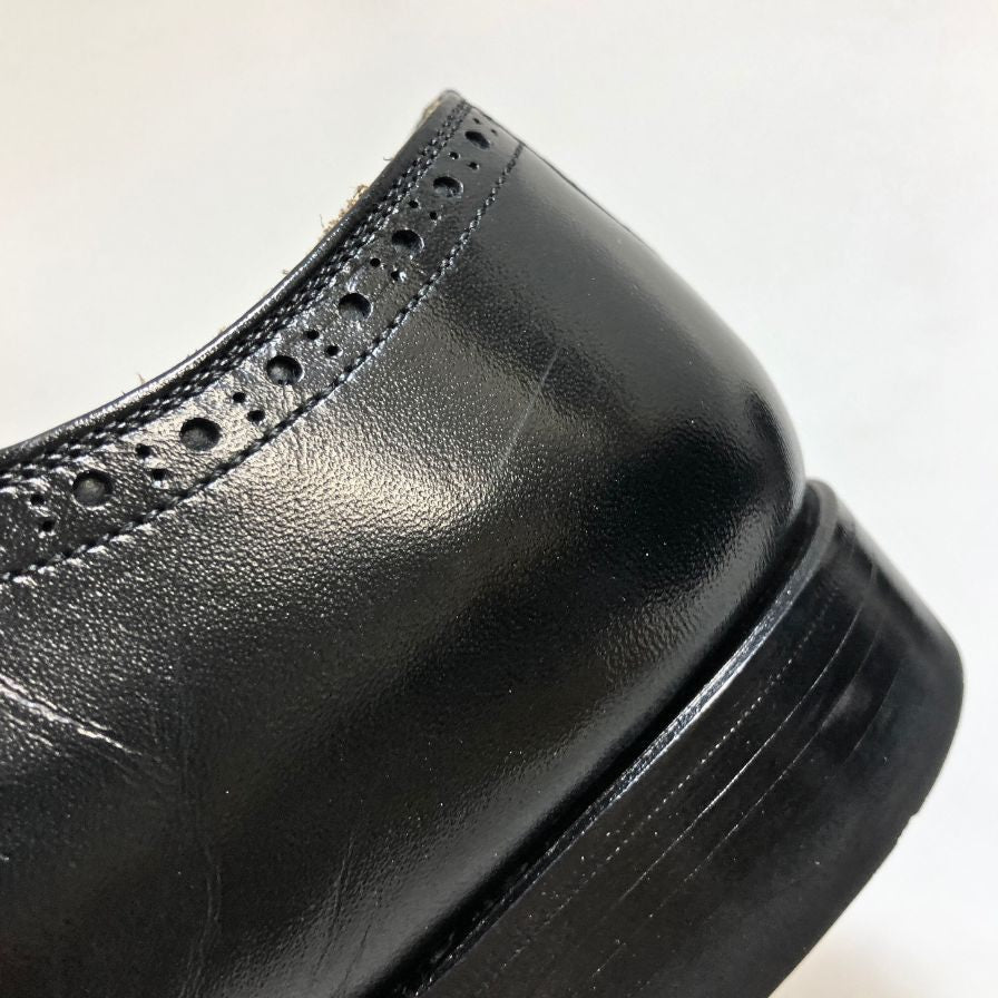 スコッチグレイン F0600 ブラック 24cm 3E メダリオン パンチドキャップトゥ SCOTCH GRAIN 約24.0cm【AFD5】