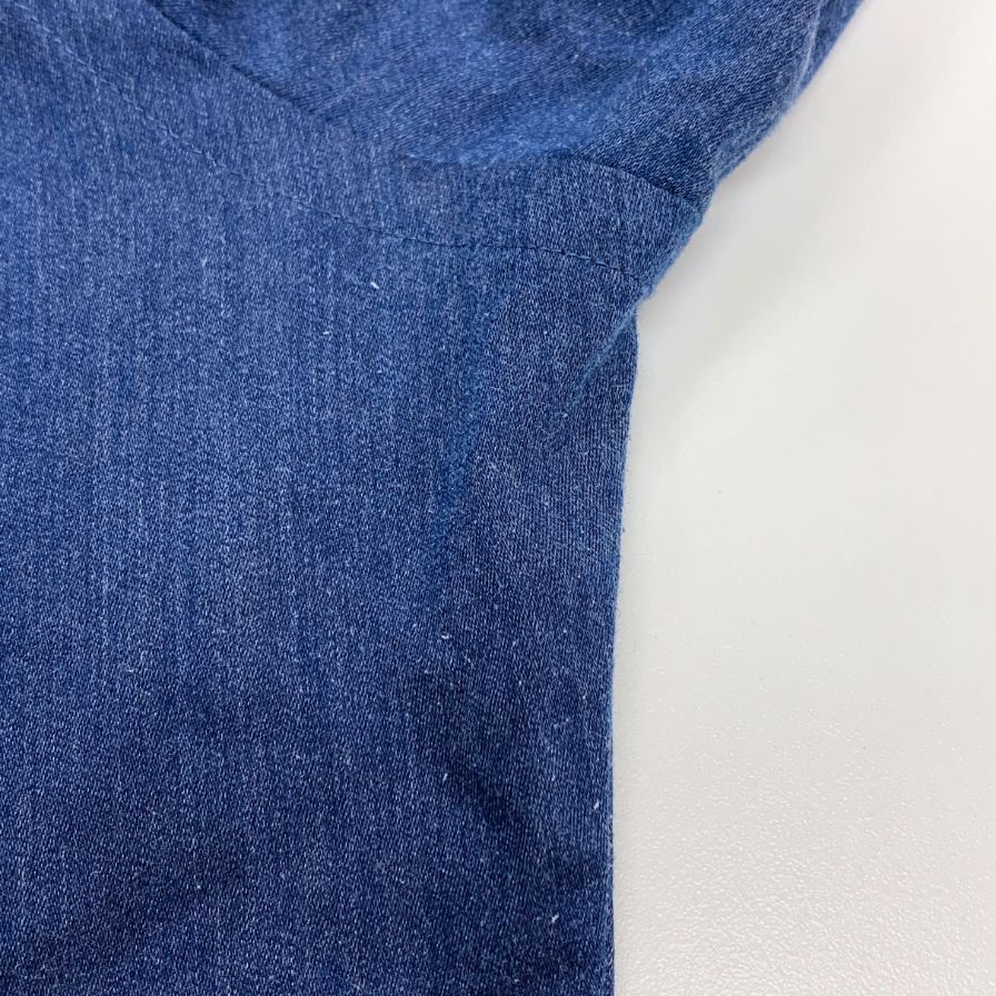 美品◆サルトリアデルグロッソ シャツ ポリエステル メンズ ブルー サイズ39-82 SARTORIA DEL GROSSO 【AFB7】