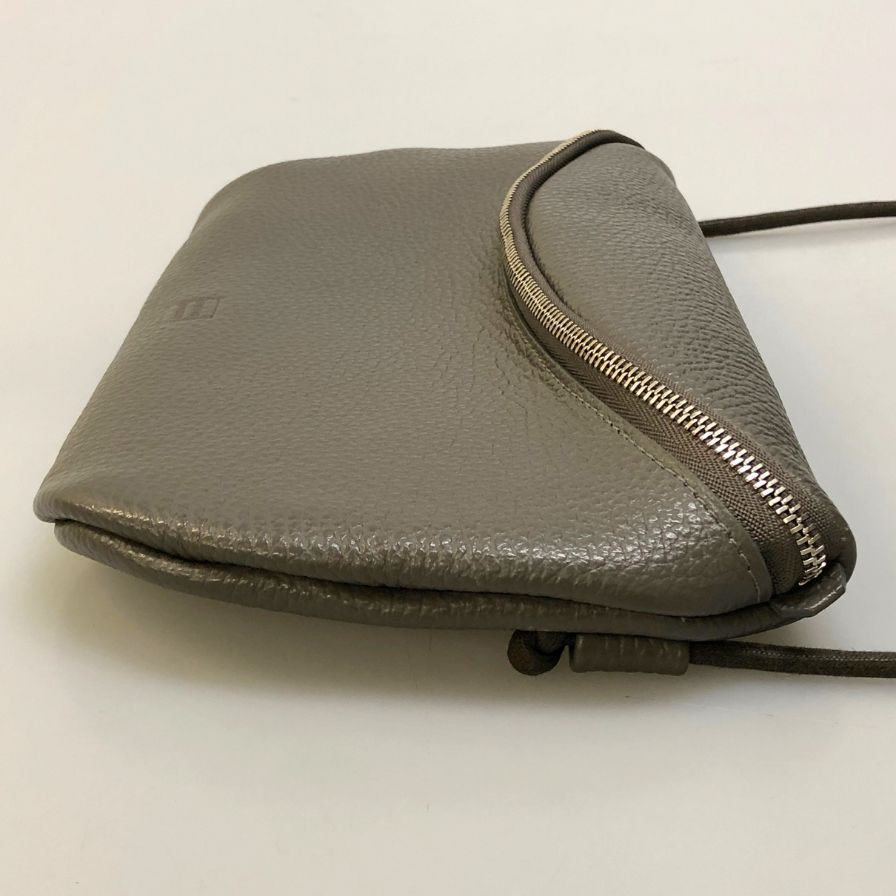 スージースベルト ミニショルダーバッグ グレインレザー ビスポーク メンズ グレー SUSIE SVELT【AFE9】