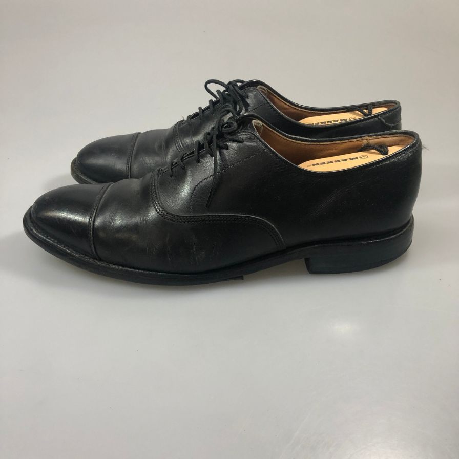 アレンエドモンズ レザーシューズ ストレートチップ カーフ レザー ブラック UK8.5 Allen Edmonds 約27.5cm【AFD4】