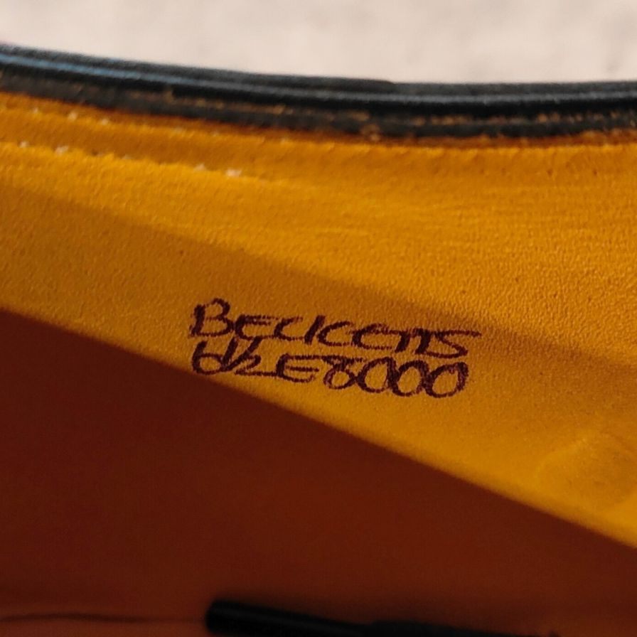 ジョンロブ レザーシューズ ベケッツ ストレートチップ カーフ 8000ラスト ブラック メンズ サイズ UK6.5E JOHN LOBB BECKETTS ビジネスシューズ 約25.0cm【LA】【中古】