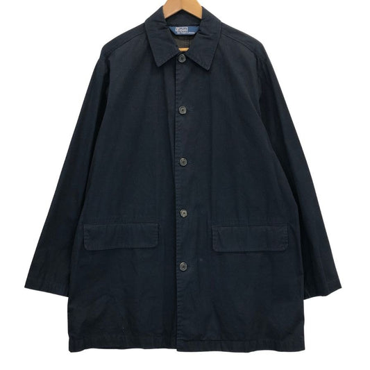 中古◆ポロ ラルフローレン ステンカラーコート ネイビー メンズ サイズM Polo Ralph Lauren 【AFB11】