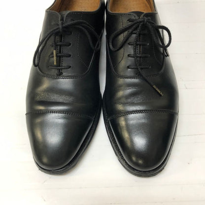クロケット&ジョーンズ 27742A コノート ストレートチップ カーフ ブラック UK5.5 236ラスト メンズ CROCKETT&JONES CONNAUGHT ビジネスシューズ 約24.5cm【LA】【中古】