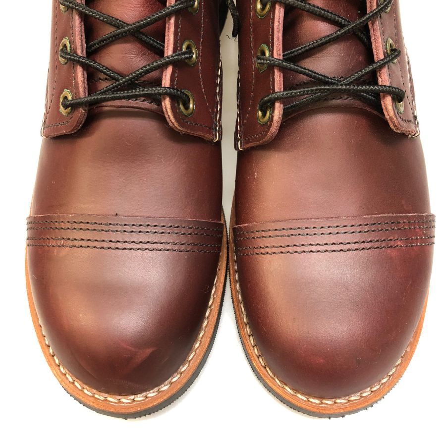 レッドウイング アイアンレンジャーブーツ ストレートチップ 8119 レッド サイズUSA8.5/UK7.5 メンズ RED WING 約26.5cm【AFD8】