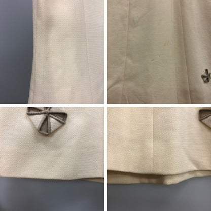 中古◆デイジーリン フォー フォクシー  ワンピース  裾リボンあしらい 32456 レディース サイズ 38 ベージュ DAISY LIN for FOXEY 【AFB44】