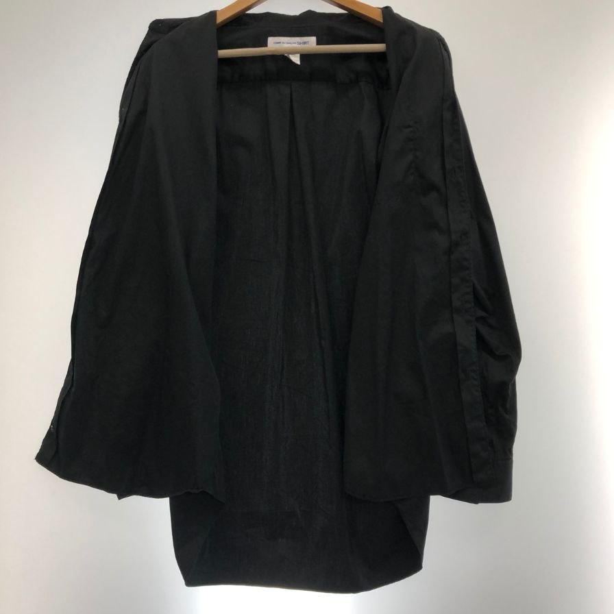 中古◆コムデギャルソンシャツ コットンポプリン レギュラーカラー シャツ FZ-B011 メンズ サイズXL ブラック COMME des GARONS SHIRT 【AFB41】