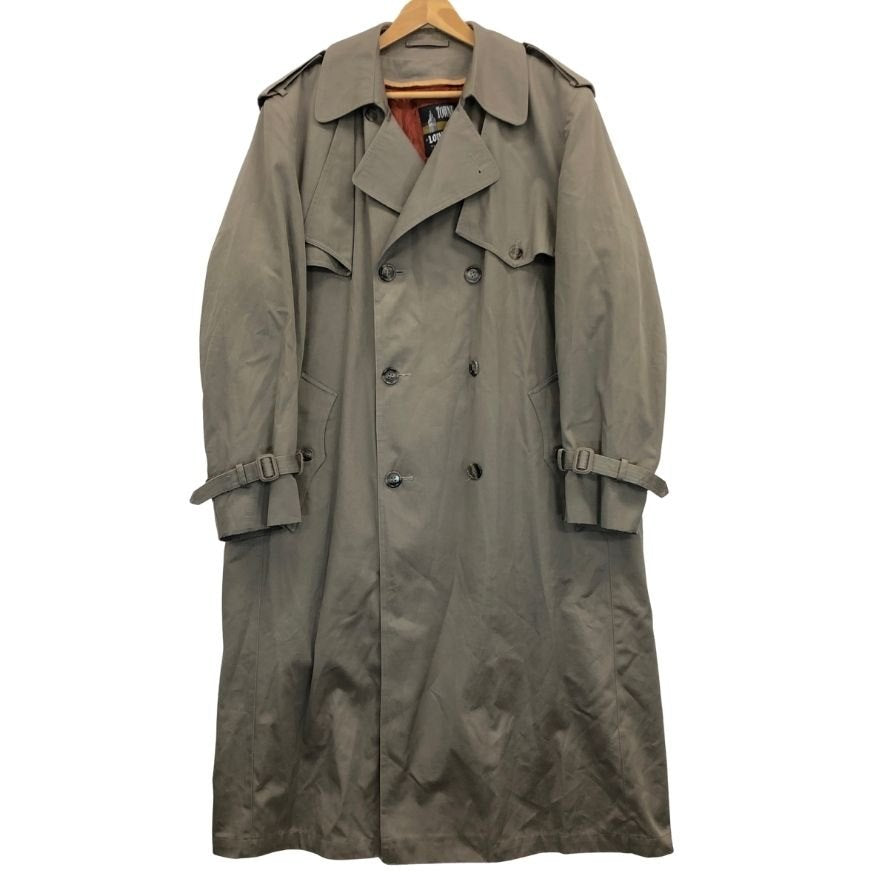 美品◆ロンドンフォグ バルカラーコート 70S グレージュ メンズ サイズ40 LONDON FOG 【AFA24】