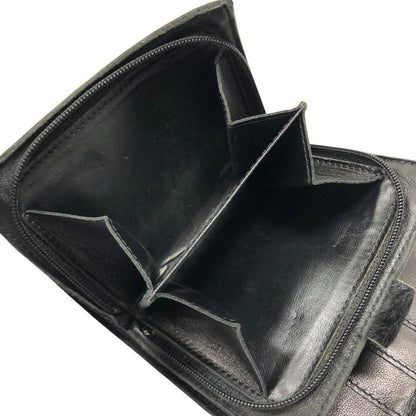 ボッテガヴェネタ 財布 二つ折り ハラコレザー ブラック メンズ BOTTEGA VENETA【AFI13】