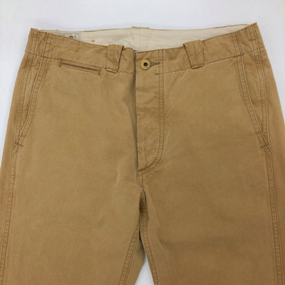 ダブルアールエル チノパン ボタンフライ ベージュ メンズ サイズ W29 L30 RRL RALPH LAUREN 【AFB5】