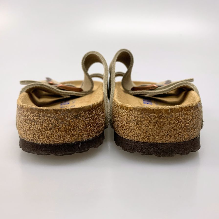 ビルケンシュトック フラットサンダル アリゾナ スエード メンズ サイズ26 トープ BIRKENSTOCK 約26.0cm【AFC30】