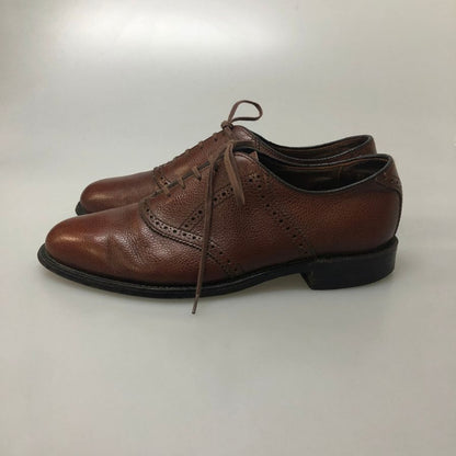ウォークオーバー レザーシューズ プレーントゥ シボ ブラウン メンズ サイズ US10 WALK OVER 約28.0cm【AFC47】