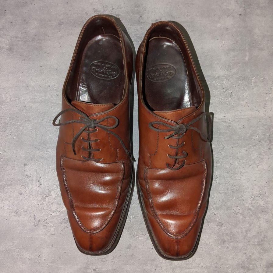 クロケット＆ジョーンズ ビチェスター Uチップ  カーフ ブラウン サイズUK7.5D CROCKETT&JONES ビジネスシューズ 約26.0cm【LA】【中古】