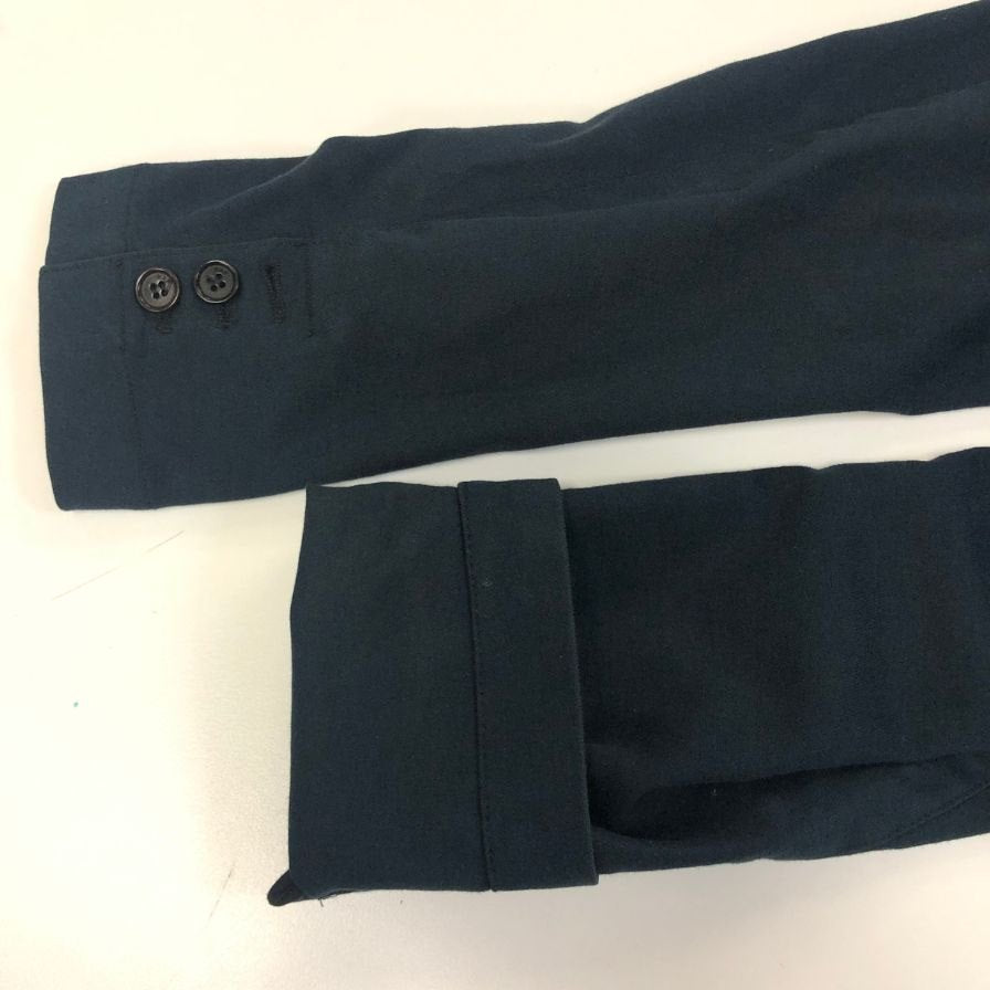 美品◆ラフシモンズ 3つボタン 3Bジャケット コットン メンズ ネイビー サイズ50 RAF SIMONS 【AFA15】