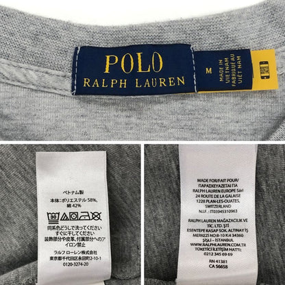中古◆ポロ ラルフローレン スウェット 3Dロゴ グレー メンズ サイズM POLO RALPH LAUREN 【AFB5】