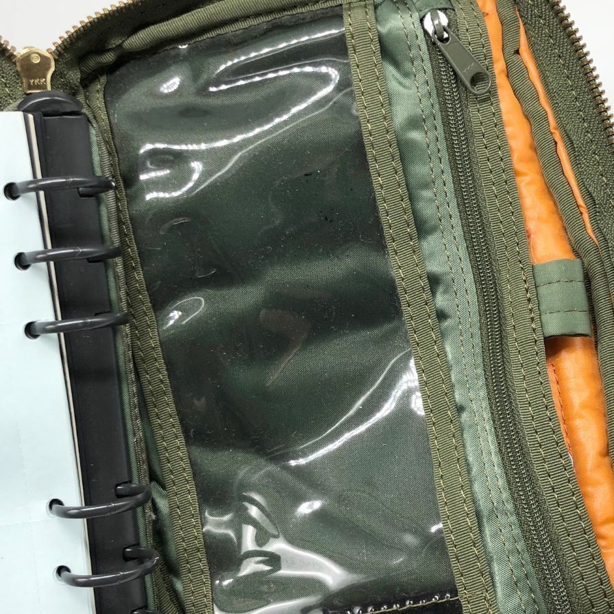 吉田カバン ポーター タンカー マルチハンドバッグ カーキ ユニセックス ナイロン メモ帳 PORTER TANKER【AFE4】