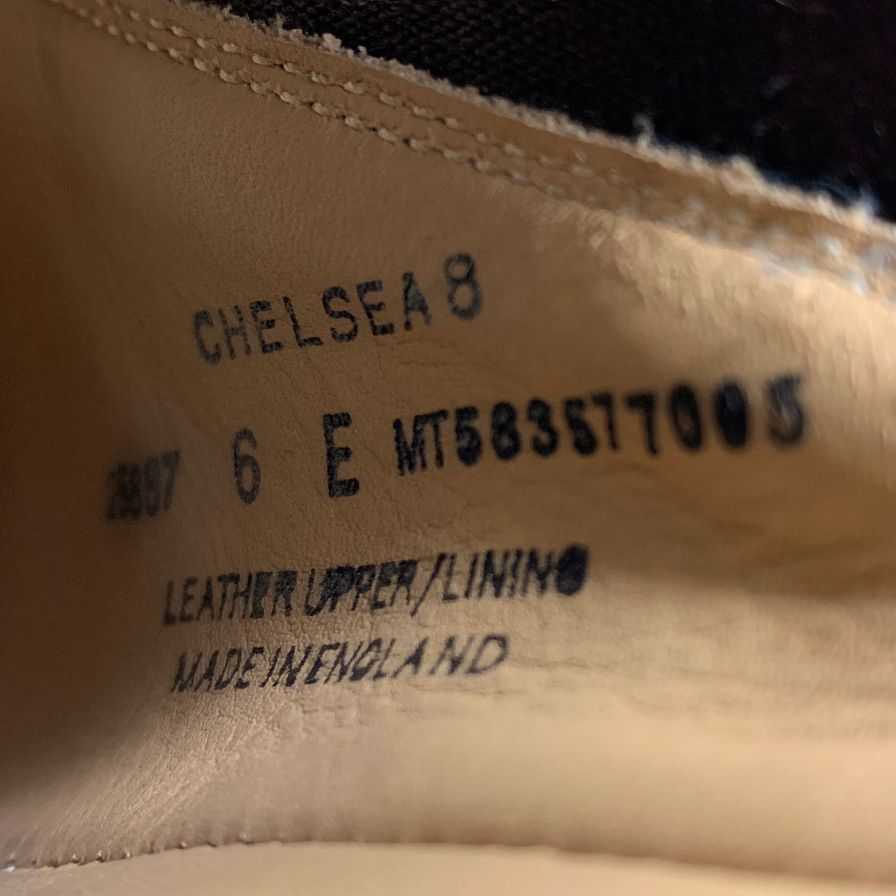 クロケット&ジョーンズ サイドゴアブーツ チェルシー8 シティソール メンズ サイズ6E ブラック 341ラスト CROCKETT&JONES CHELSEA 約24.5cm【AFD15】