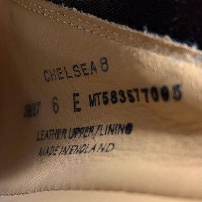 クロケット&ジョーンズ サイドゴアブーツ チェルシー8 シティソール メンズ サイズ6E ブラック 341ラスト CROCKETT&JONES CHELSEA 約24.5cm【AFD15】