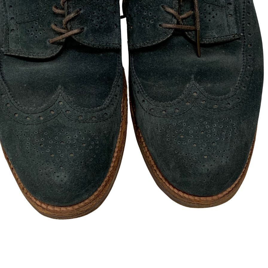 極美品◇オールデン レザーシューズ フルブローグ 20982 ネイビー