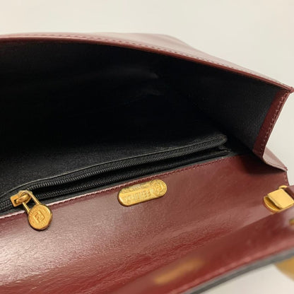 中古◆フェンディ S.A.S. ショルダーバッグ ミニ レザー レディース ボルドー FENDI【AFE11】