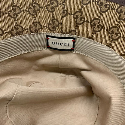 美品◆グッチ バケットハット GGキャンバス ベージュ サイズL メンズ 576587 4HG62 GUCCI【AFI22】