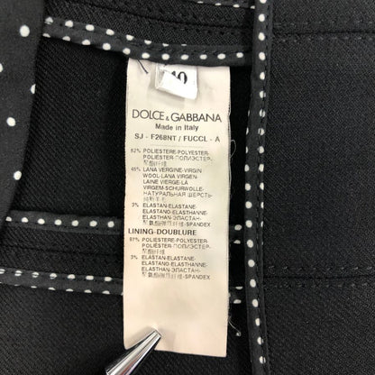 美品◆ドルチェ&ガッバーナ 半袖ショートジャケット レデース サイズ40 ブラック Dolce & Gabbana 【AFB17】