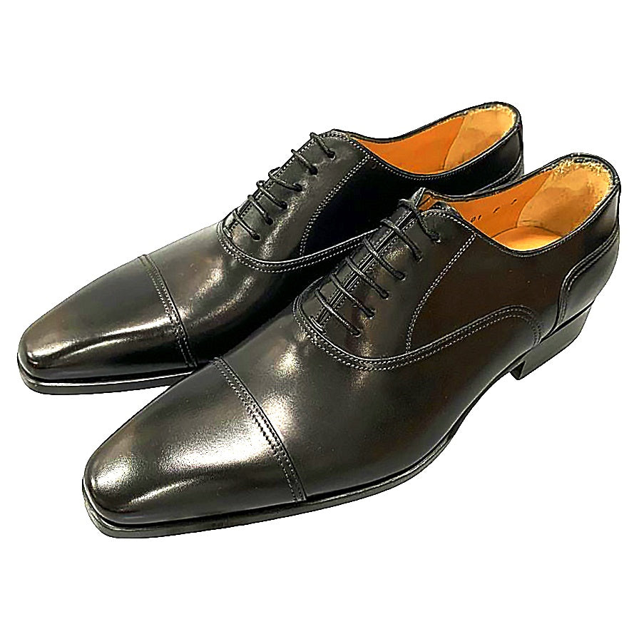 新品同様SANTONI 7653 サントーニレザーストレートチップシューズ サントーニ レースアップシューズ ストレートチップ 7653