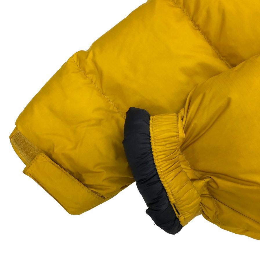 中古◆ザ ノースフェイス ダウンジャケット レトロヌプシ 1996 イエロー×ブラック メンズ サイズM THE NORTH FACE 【AFA12】