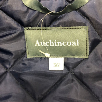 極美品◆オーケン コール キルティングジャケット ネイビー メンズ サイズ36 Auchincoal 【AFA13】