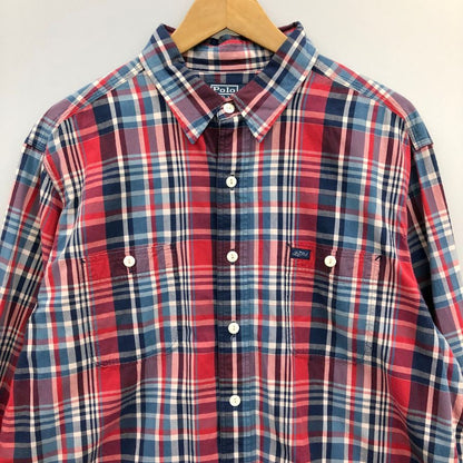 美品◆ポロ ラルフローレン 長袖シャツ チェック メンズ サイズXL POLO RALPH LAUREN 【AFB17】