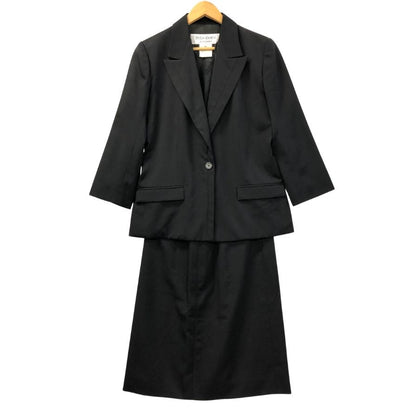 イヴサンローラン リヴゴーシュ セットアップ スーツ ウール 上下セット ブラック レディース サイズ40 Yves Saint Laurent Rivegauche【AFB20】