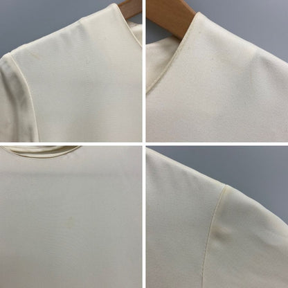 美品◆セリーヌ バイカラーワンピースドレス  国内正規品 MODELE DEPOSE 6Q33 4632 レディース サイズ34 ブラック×ホワイト CELINE 【AFB5】
