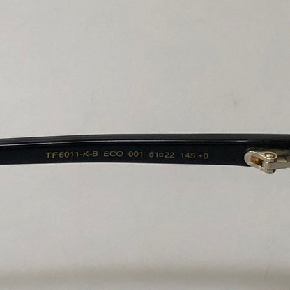 トムフォード  メガネ サングラス   TF6011-K-B ECO 001 51□22 ブラック  TOM FORD【AFI11】