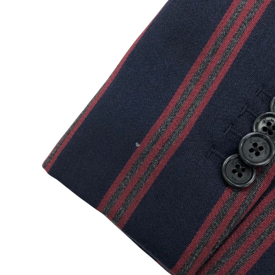 中古◆ブルックスブラザース ストライプ ジャケット  レディース  サイズ6 ネイビー＆レッド Brooks Brothers 【AFB50】