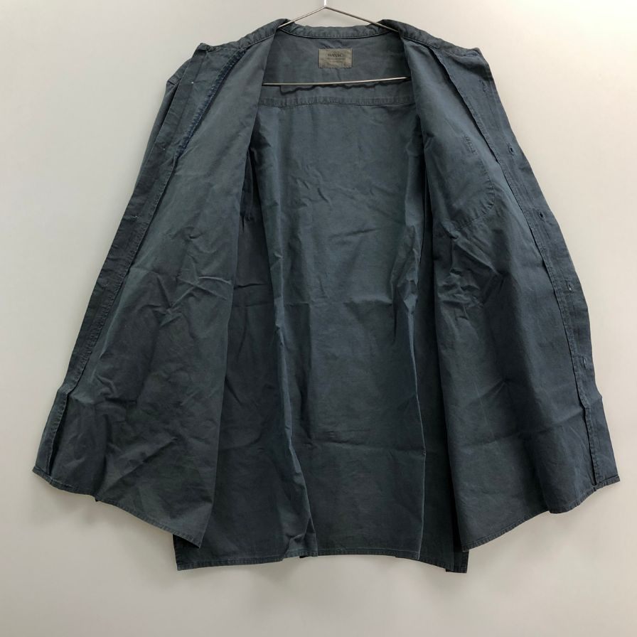 中古◆ウィーク シャツ バンドカラー サイズ1 ブラック系 メンズ weac. 【AFB39】