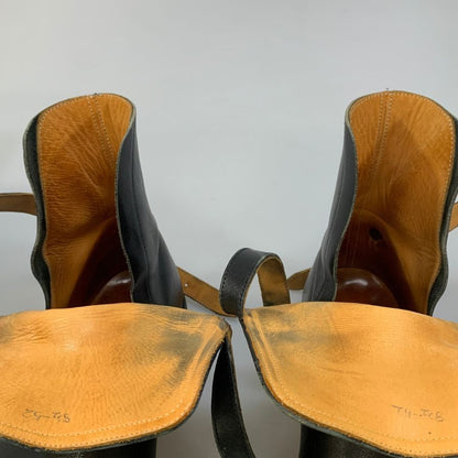 シュニーダーライディング ジョッパーブーツ  メンズ サイズ 8 ハーフ ブラック SCHNIEDER RIDING BOOTS 約26.5cm【AFF13】