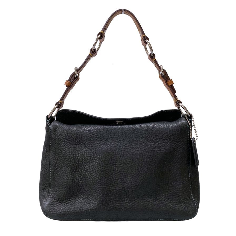 コーチ レザー ショルダーバッグ E05S 8A38 レディース ブラック COACH【AFE1】