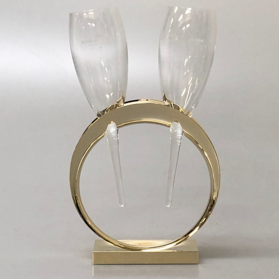 モエシャンドン グラススタンド ペア リングホルダー MOET&CHANDON【AFI26】【中古】