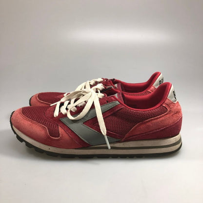 ブルックス ローカットスニーカー スウェード メッシュ 切替 ローテク ランニング ボルドー メンズ サイズ27cm BROOKS RUNNING 約27.0cm【AFC34】