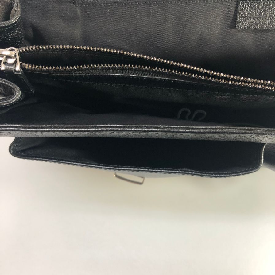 オールドグッチ ブリーフケース  ブラック  Old Gucci【AFE9】