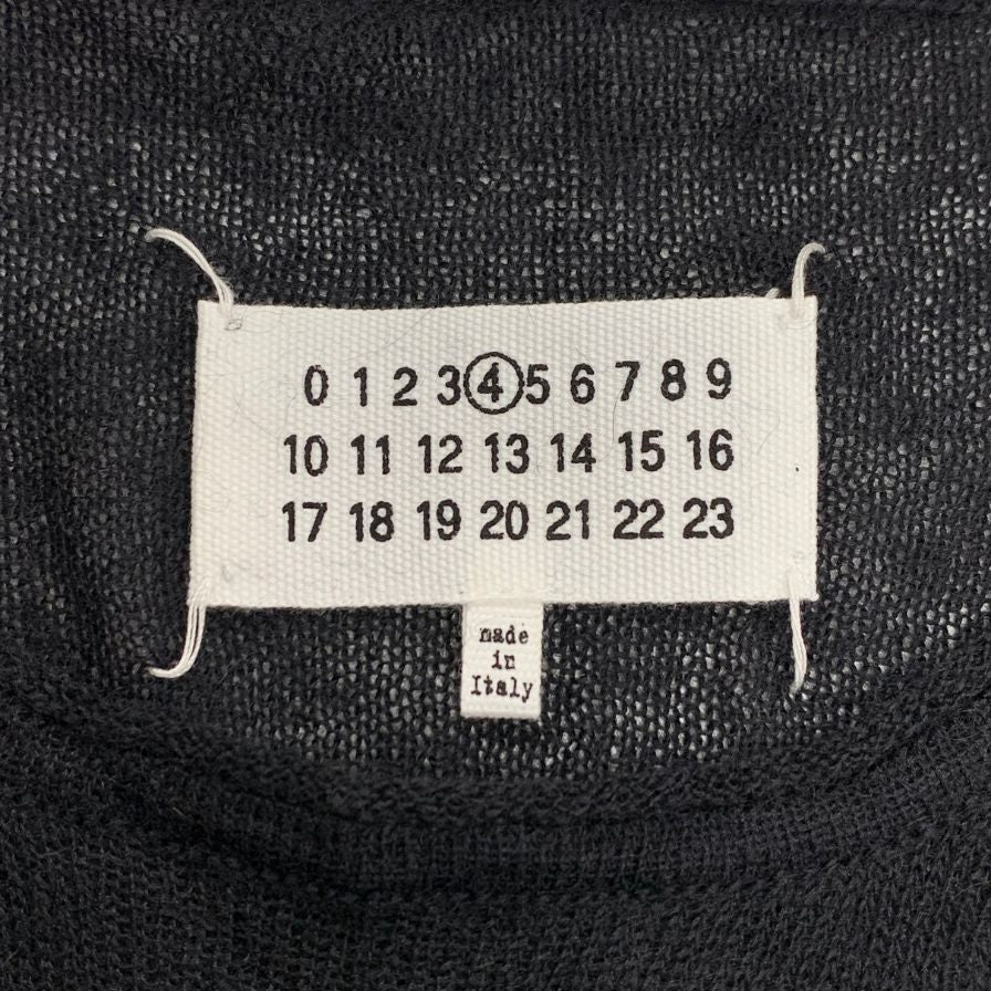 極美品◆メゾンマルジェラ モヘア セーター 2018 レディース サイズL ブラック  Maison Margiela 【AFB19】