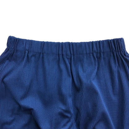 イッセイミヤケ プリーツプリーズ サルエルパンツ A-POC BOTTOMS PP43KF635 ブルー サイズフリー ISSEY MIYAKE PLEATS PLEASE 【AFB4】