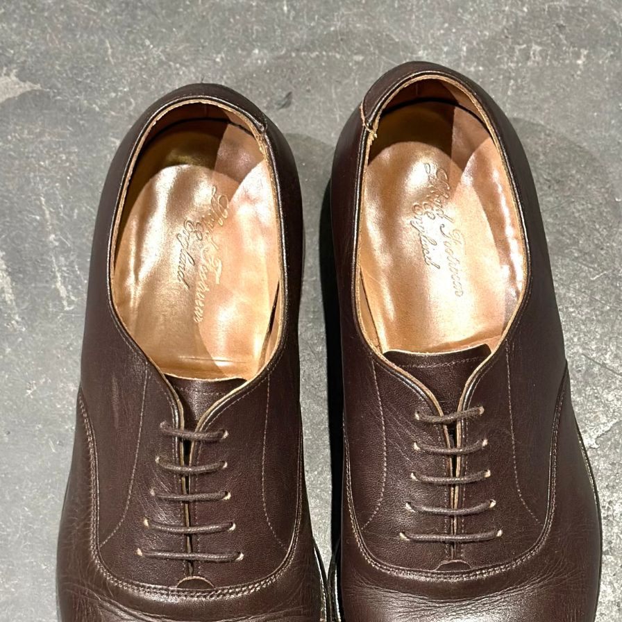 ロイドフットウェア レザーシューズ ストレートチップ  ダークブラウン  サイズUK6 Lloyd Footwear  約24.5cm【LA】【中古】