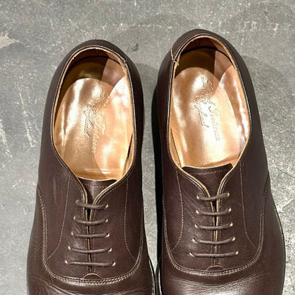 ロイドフットウェア レザーシューズ ストレートチップ  ダークブラウン  サイズUK6 Lloyd Footwear  約24.5cm【LA】【中古】