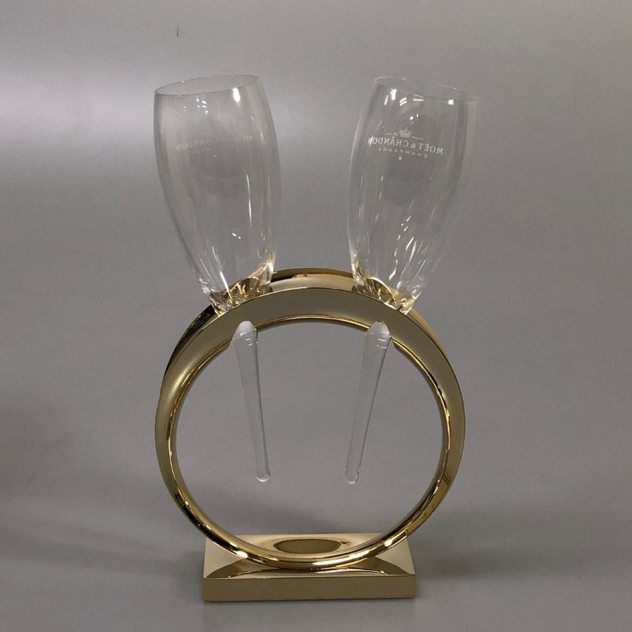 モエシャンドン グラススタンド ペア リングホルダー MOET&CHANDON【AFI28】【中古】
