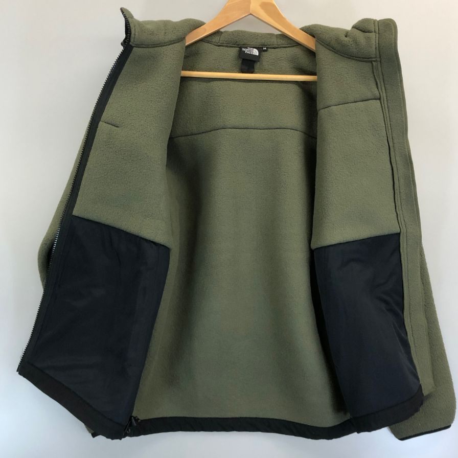 美品◆ザノースフェイス デナリフーディ フリース ジャケット NA72052 メンズ サイズ M ニュートープ グリーン系 THE NORTH FACE Denali Hoodie 【AFA22】