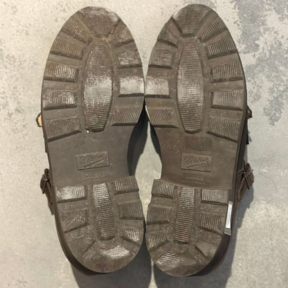 パラブーツ レザーシューズ ダブルモンクストラップ ウィリアム スエード メンズ ブラウン サイズ7.5 Paraboot WILLIAM ビジネスシューズ 約26.0cm【LA】【中古】