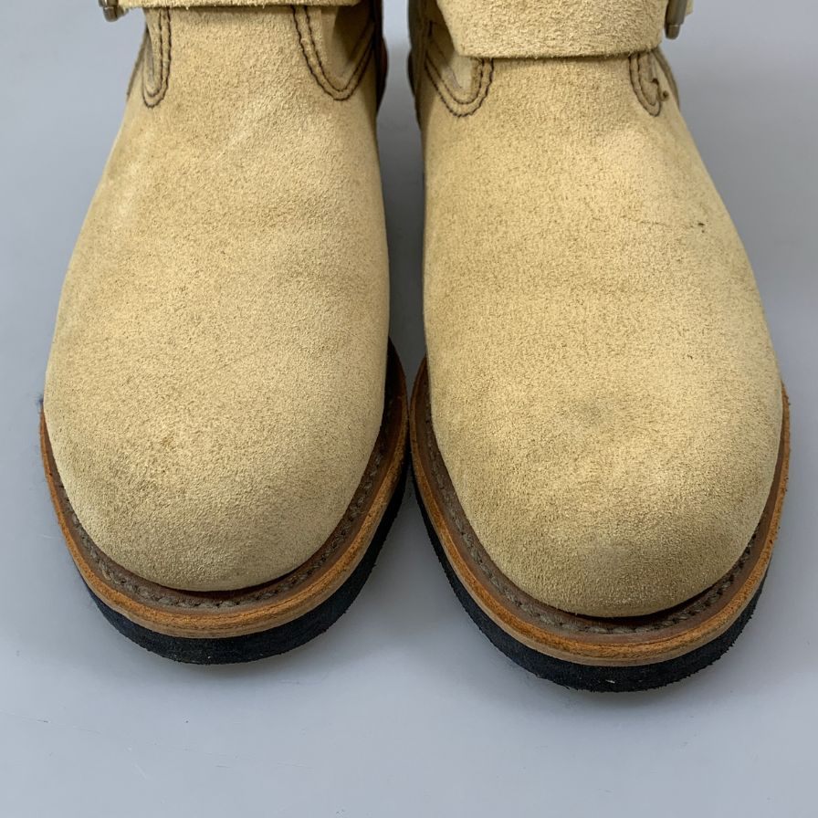 レッドウィング エンジニアブーツ スエード 8268 メンズ US7D ベージュ REDWING 約25.0cm【AFI30】
