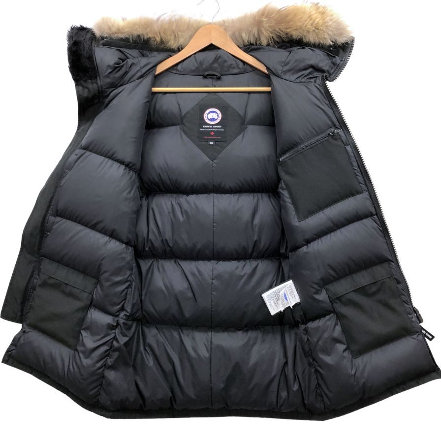 美品◆カナダグース ダウンジャケット ジャスパー 3438JM サイズM メンズ ブラック CANADAGOOSE 【AFB21】